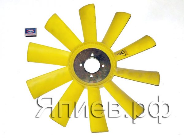Вентилятор К-744 (пластик, 10 лоп.) (65*540 мм) (желт.) 236НЕ-1308012 (К) а